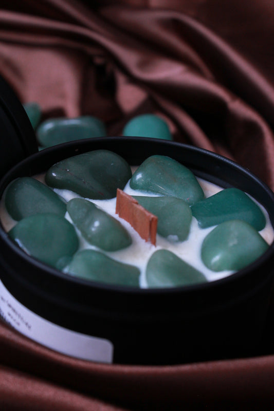 Bougie Aventurine verte